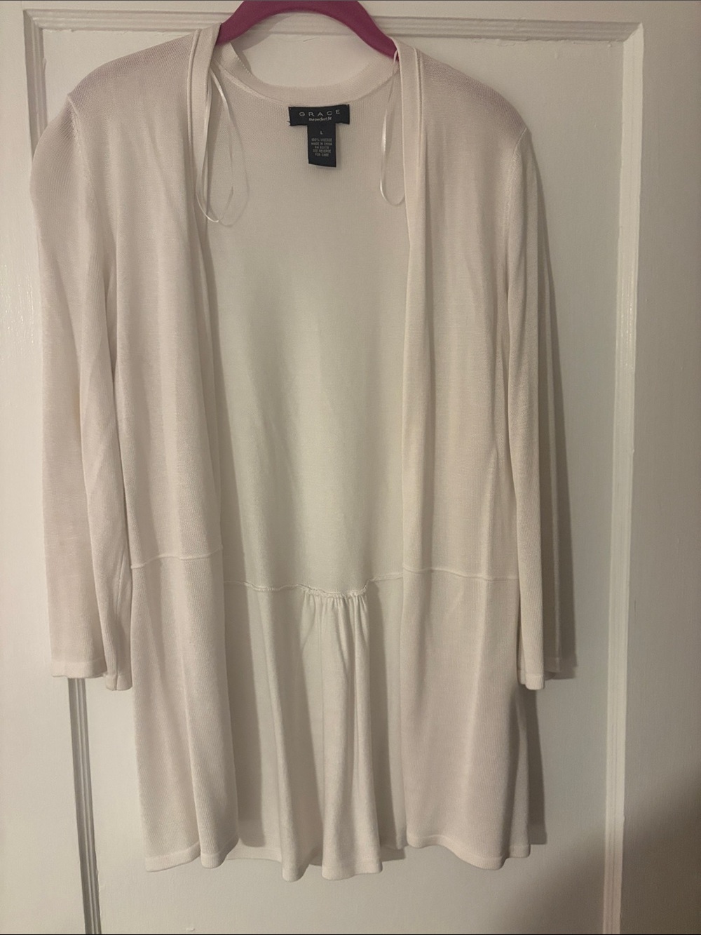 Grace Elements Long Open Front Cardigan